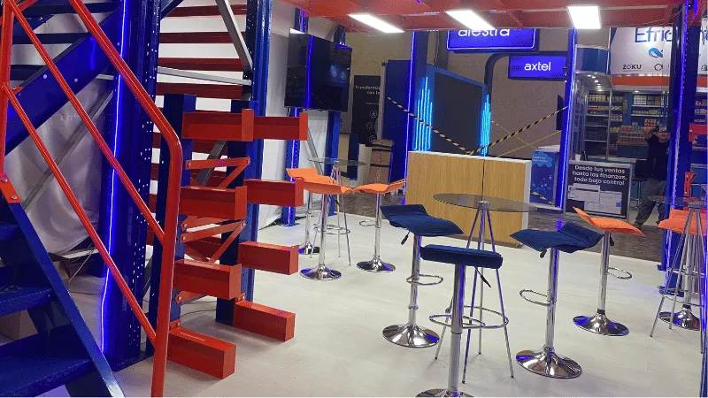 Kiosk Stands Servicios adicionales mobiliario sillas displays